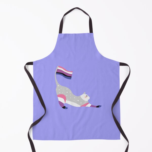 Item preview, Gender fluid Pride Cute Sparkly Pastel Rainbow Cat designed and sold by twicetrader.