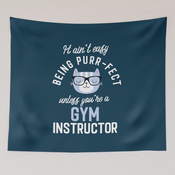 Item preview, Gym Instructor Cat Lover Gifts - It ain't easy being Purr Fect designed and sold by betternotes.