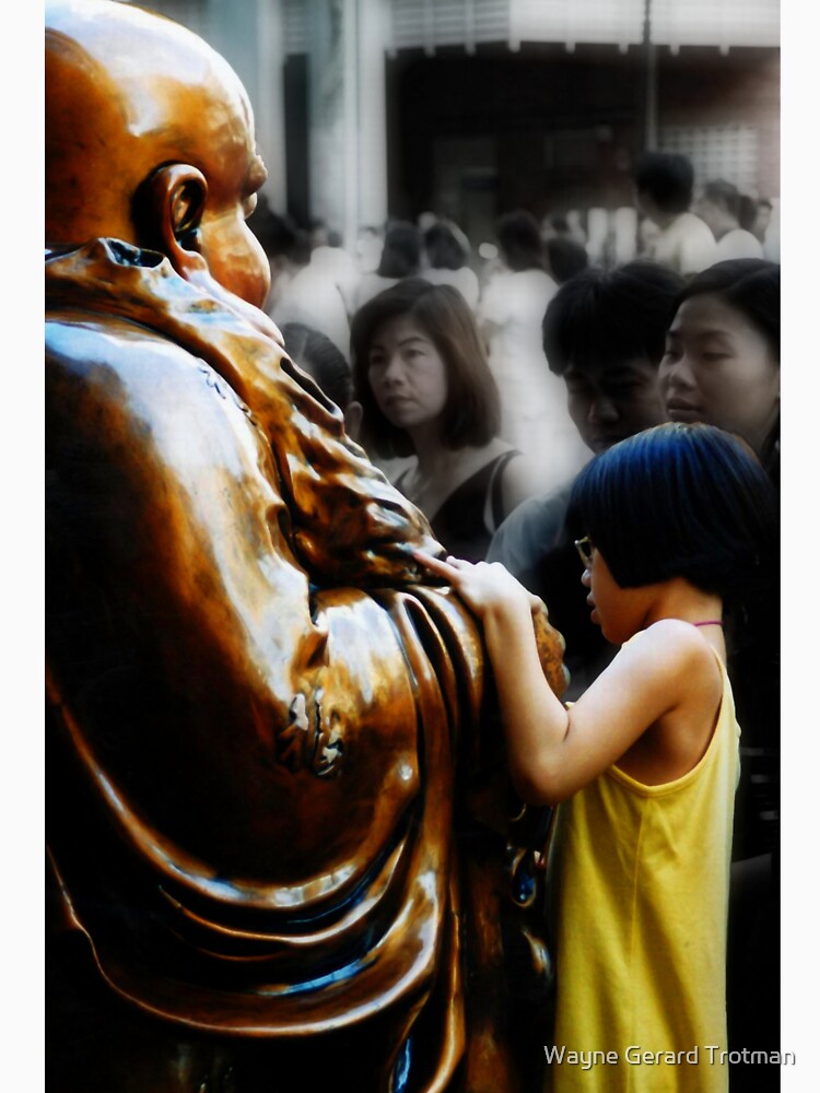 Touching Buddha by redmoondragon