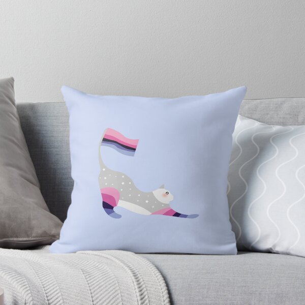 Item preview, Omnisexual Pride Cute Pastel Rainbow Cat  designed and sold by twicetrader.
