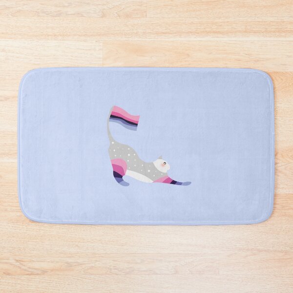 Item preview, Omnisexual Pride Cute Pastel Rainbow Cat  designed and sold by twicetrader.