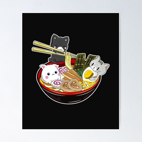 Juspion Eating Ramen Poster