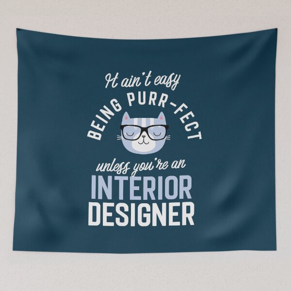 Item preview, Interior Designer Cat Lover Gifts - It ain't easy being Purr Fect designed and sold by betternotes.