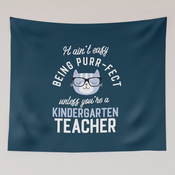 Item preview, Kindergarten Teacher Cat Lover Gifts - It ain't easy being Purr Fect designed and sold by betternotes.