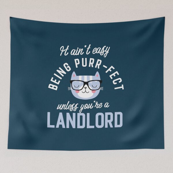 Item preview, Landlord Cat Lover Gifts - It ain't easy being Purr Fect designed and sold by betternotes.