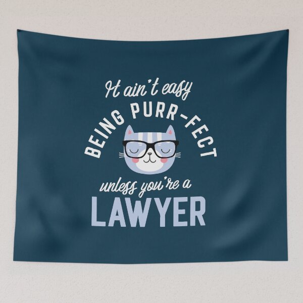 Item preview, Lawyer Cat Lover Gifts - It ain't easy being Purr Fect designed and sold by betternotes.