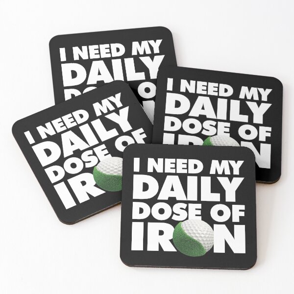 Item preview, I need my daily dose of iron Funny Golfer designed and sold by elhefe.