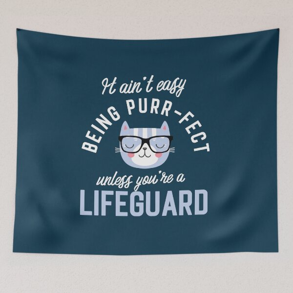 Item preview, Lifeguard Cat Lover Gifts - It ain't easy being Purr Fect designed and sold by betternotes.