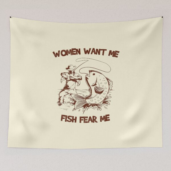 Item preview, Women want me, fish fear me designed and sold by wazoosi.