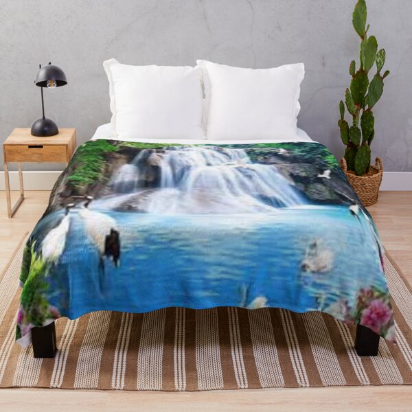 Item preview, Peaceful Waterfall Scene Print on home gifts, decor, accessories and puzzles. designed and sold by lduke47.