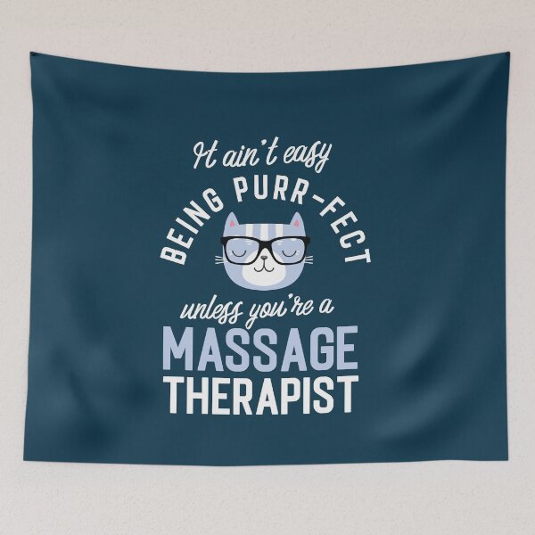 Artikelvorschau, Massage Therapist Cat Lover Gifts - It ain't easy being Purr Fect entworfen und verkauft von betternotes.