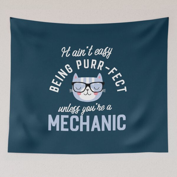 Item preview, Mechanic Cat Lover Gifts - It ain't easy being Purr Fect designed and sold by betternotes.