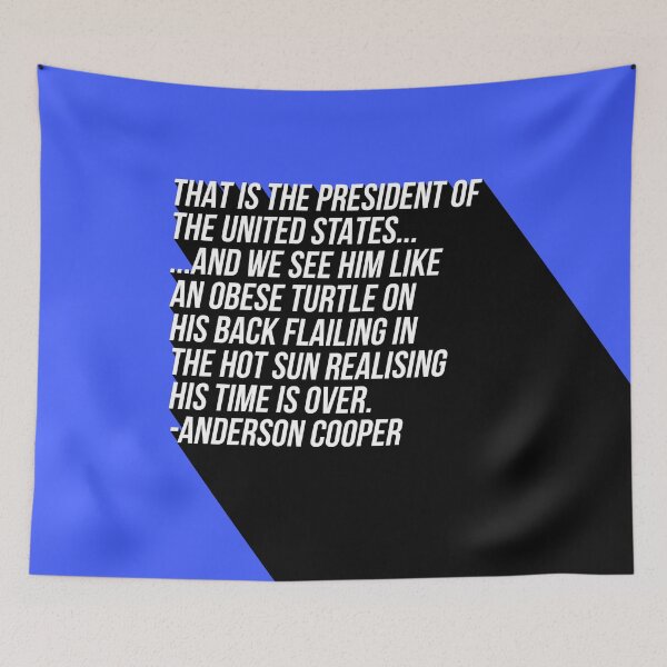 Item preview, obese turtle anderson cooper trump designed and sold by TwistedWords.