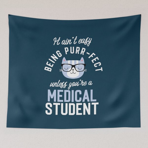 Item preview, Medical Student Cat Lover Gifts - It ain't easy being Purr Fect designed and sold by betternotes.