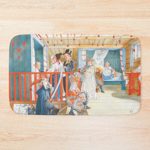 Item preview, Carl Larsson - Nameday at the storage house (1898) designed and sold by HistoryRestored.