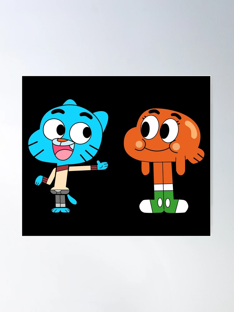 Affiche Poster 3D Le Monde Incroyable De Gumball Sur Toile Coton - Multicolore - Tous Publics - Neuf