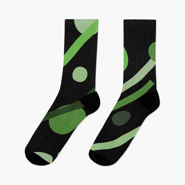 Item preview, Linear Green - Dots and Dashes designed and sold by radgedesign.