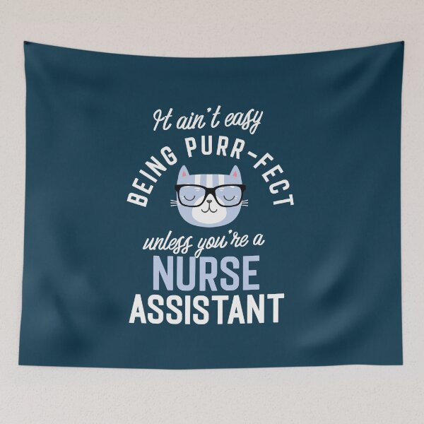 Item preview, Nurse Assistant Cat Lover Gifts - It ain't easy being Purr Fect designed and sold by betternotes.