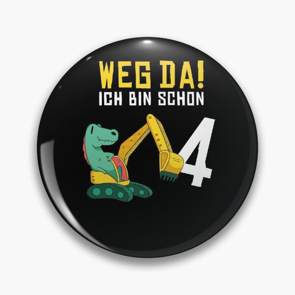 Item preview, Kinder 4. Geburtstag Bagger Dino Dinosaurier  designed and sold by JonasDesign.