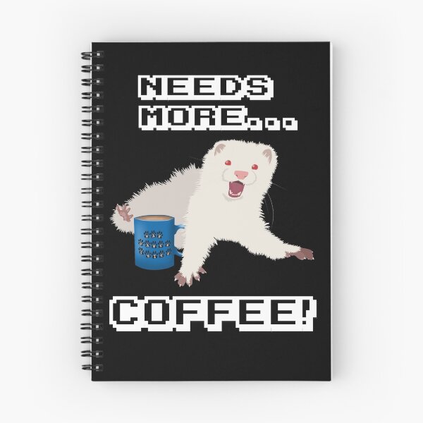 Item preview, Ferret Needs More Coffee! designed and sold by Fennic.