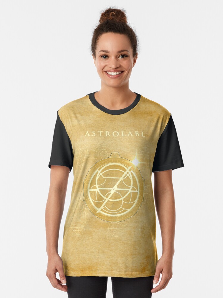 T-shirt graphique 'Astrolabe – Plans techniques' : autre vue