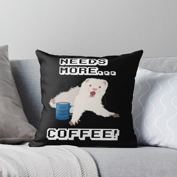 Item preview, Ferret Needs More Coffee! designed and sold by Fennic.