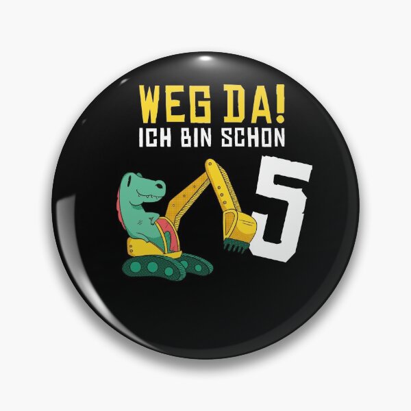 Item preview, Kinder 5. Geburtstag Bagger Dino Dinosaurier  designed and sold by JonasDesign.