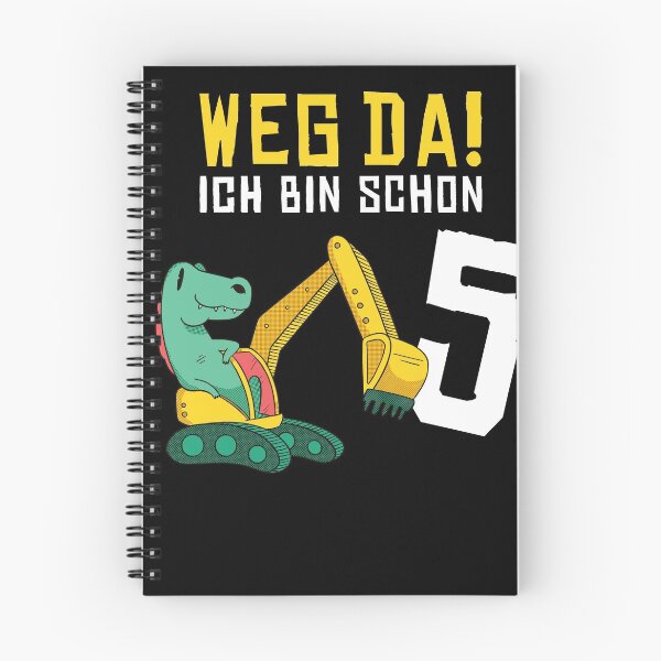 Artikelvorschau, Kinder 5. Geburtstag Bagger Dino Dinosaurier entworfen und verkauft von JonasDesign.