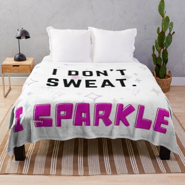 Item preview, I don't sweat. I sparkle. Gym quotes. designed and sold by soniaaseguin.