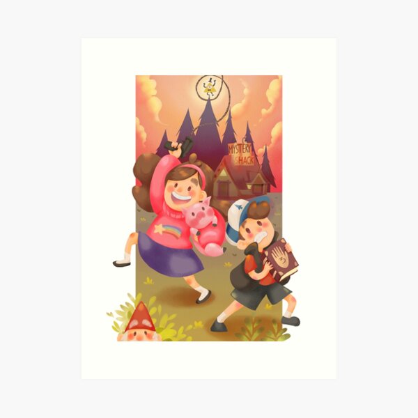 Gravity Falls Adventures Art Print