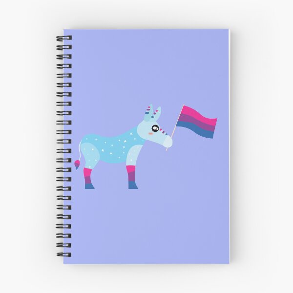 Item preview, Bisexual Pride cute sparkly Pastel Rainbow Donkey  designed and sold by twicetrader.
