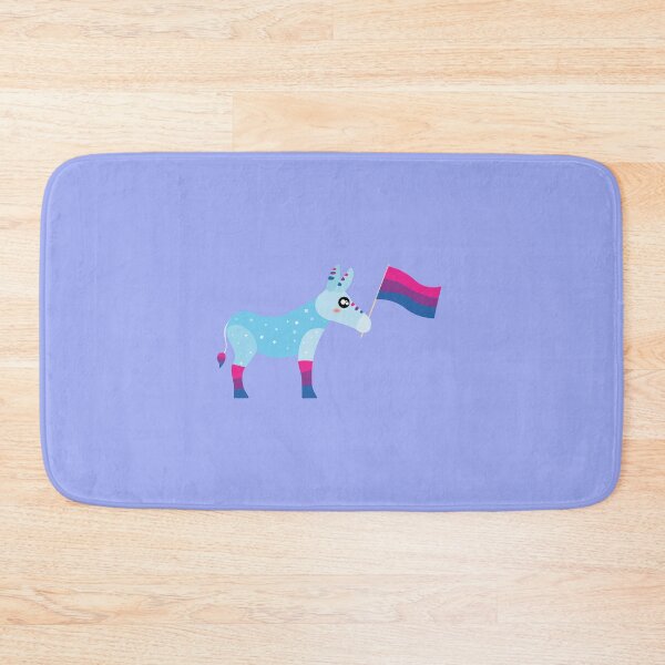 Item preview, Bisexual Pride cute sparkly Pastel Rainbow Donkey  designed and sold by twicetrader.