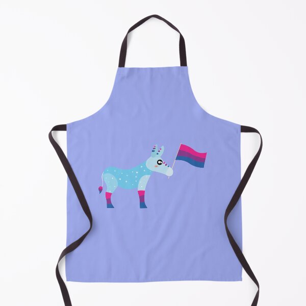 Item preview, Bisexual Pride cute sparkly Pastel Rainbow Donkey designed and sold by twicetrader.