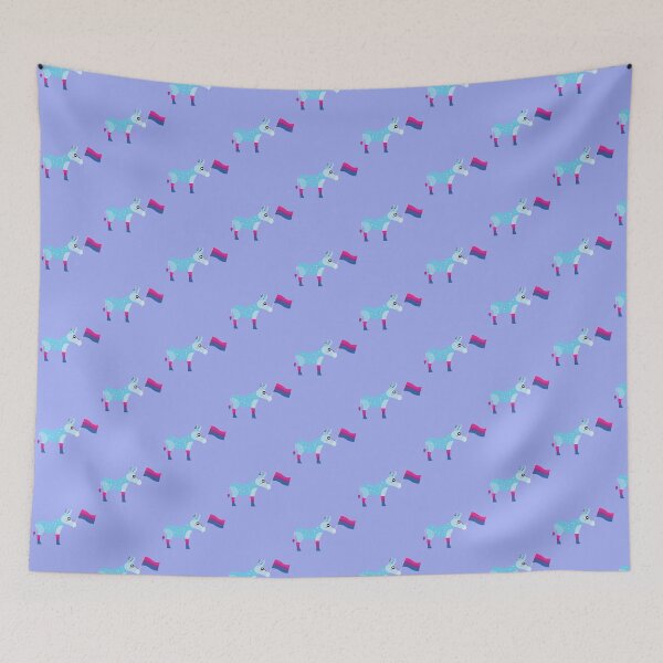 Item preview, Bisexual Pride cute sparkly Pastel Rainbow Donkey  designed and sold by twicetrader.