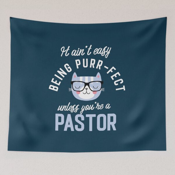 Item preview, Pastor Cat Lover Gifts - It ain't easy being Purr Fect designed and sold by betternotes.