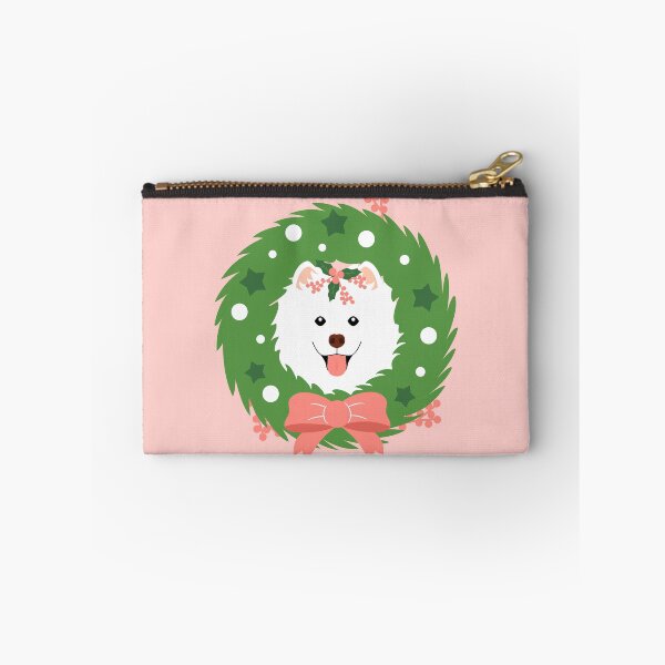 Item preview, Samoyed Christmas Wreath designed and sold by Lulupainting.