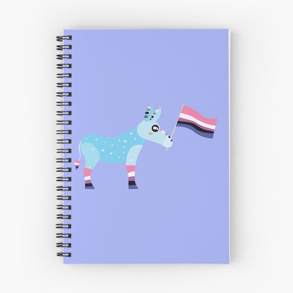 Item preview, Genderfluid pride Cute sparkly Pastel Rainbow Donkey  designed and sold by twicetrader.