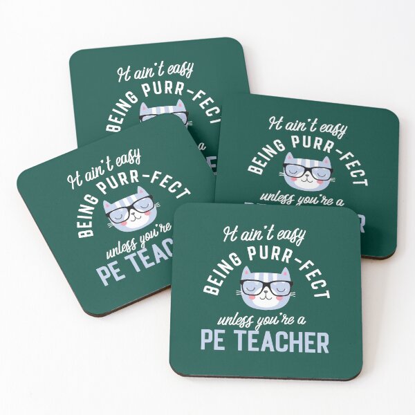 Item preview, PE Teacher Cat Lover Gifts - It ain't easy being Purr Fect designed and sold by betternotes.