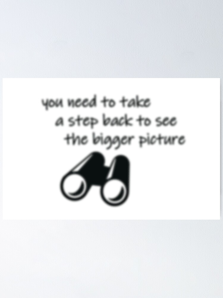 "Blur effect binocular print motivational life quote graphic design