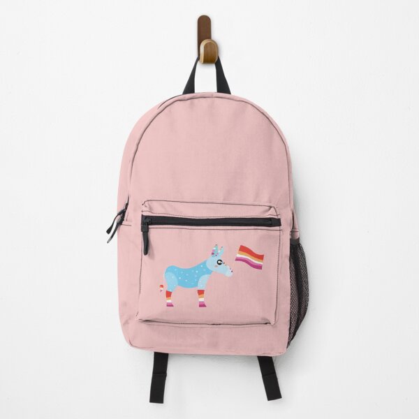 Item preview, Lesbian pride Cute sparkly Pastel Rainbow Donkey designed and sold by twicetrader.