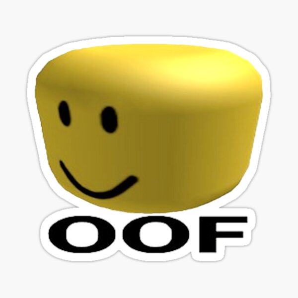 Oof Kid Sound Stickers Redbubble - uff song roblox