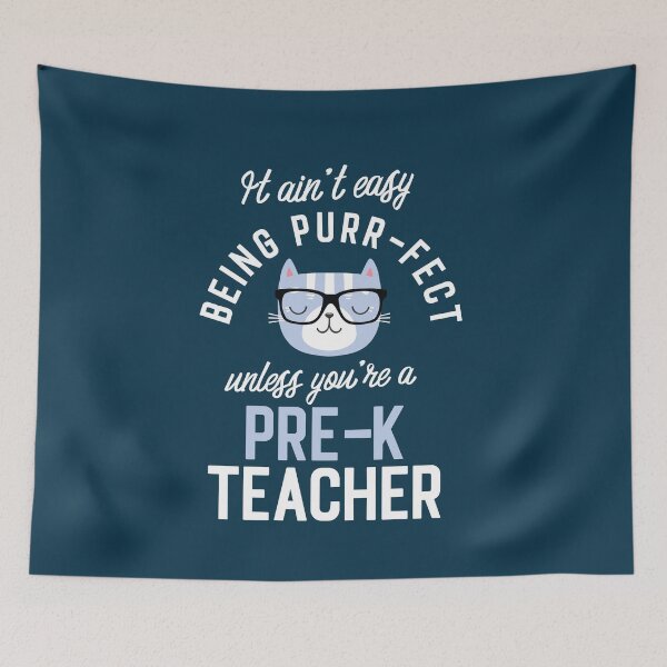 Item preview, Pre-K Teacher Cat Lover Gifts - It ain't easy being Purr Fect designed and sold by betternotes.