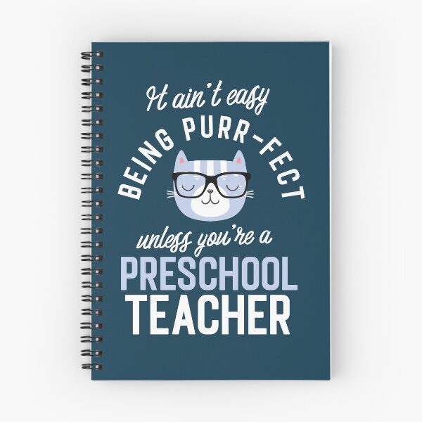 Item preview, Preschool Teacher Cat Lover Gifts - It ain't easy being Purr Fect designed and sold by betternotes.