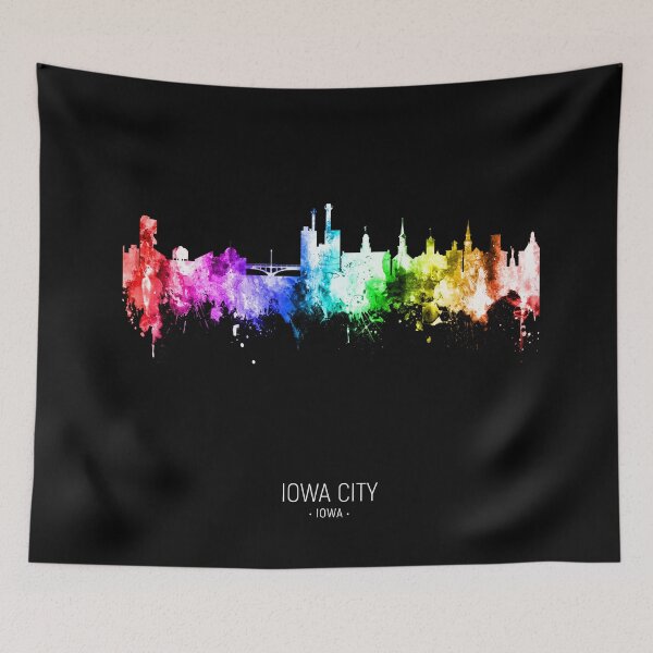 Artikelvorschau, Skyline von Iowa City, Iowa entworfen und verkauft von ArtPrints.