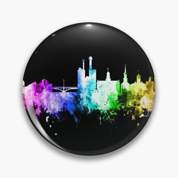 Artikelvorschau, Skyline von Iowa City, Iowa entworfen und verkauft von ArtPrints.