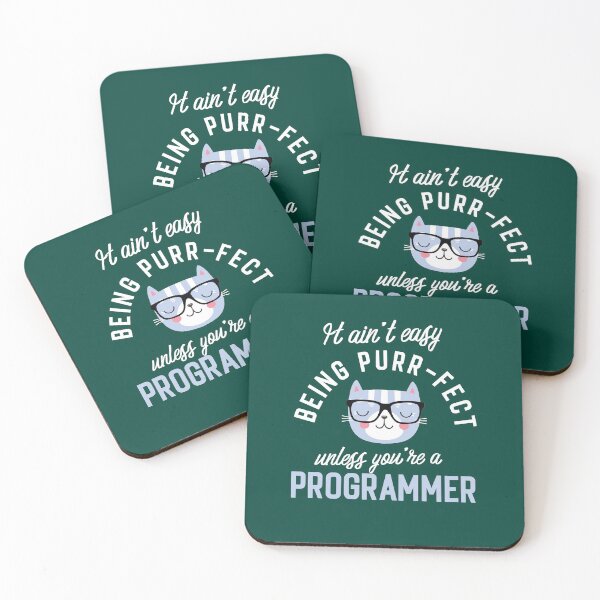 Item preview, Programmer Cat Lover Gifts - It ain't easy being Purr Fect designed and sold by betternotes.