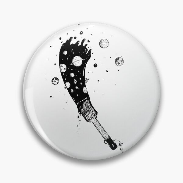 Artikelvorschau, Space Brush, Dotwork Brush Tattoo Design entworfen und verkauft von VasilisLam.