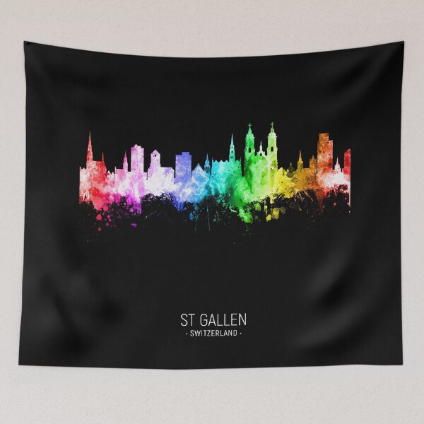 Item preview, St Gallen Switzerland Skyline designed and sold by ArtPrints.