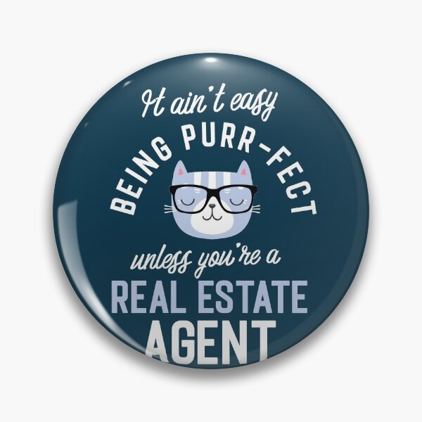 Item preview, Real Estate Agent Cat Lover Gifts - It ain't easy being Purr Fect designed and sold by betternotes.
