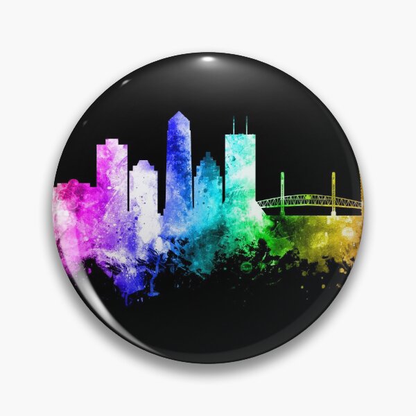 Artikelvorschau, Jacksonville Florida Skyline entworfen und verkauft von ArtPrints.